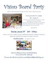 Vision Board Party on Saturday, January 14th