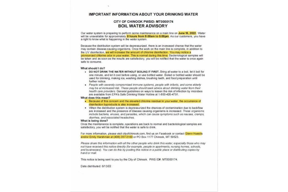 Important Information About Your Drinking Water