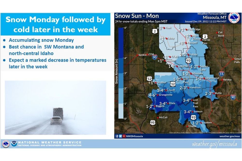 Low Pressure Arriving and Will Bring Snow to the Northern Rockies