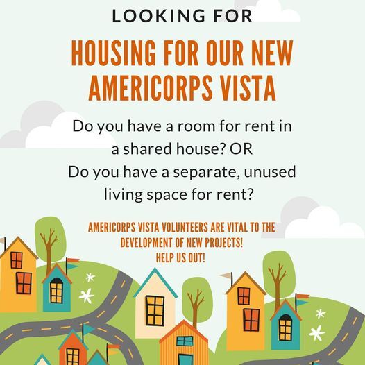 North Valley Food Bank Looking for Housing for Our New AmeriCorps Vista