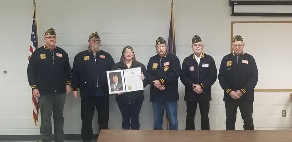 Amanda Hamilton Received the Veteran’s of Foreign Wars National Dispatcher Award