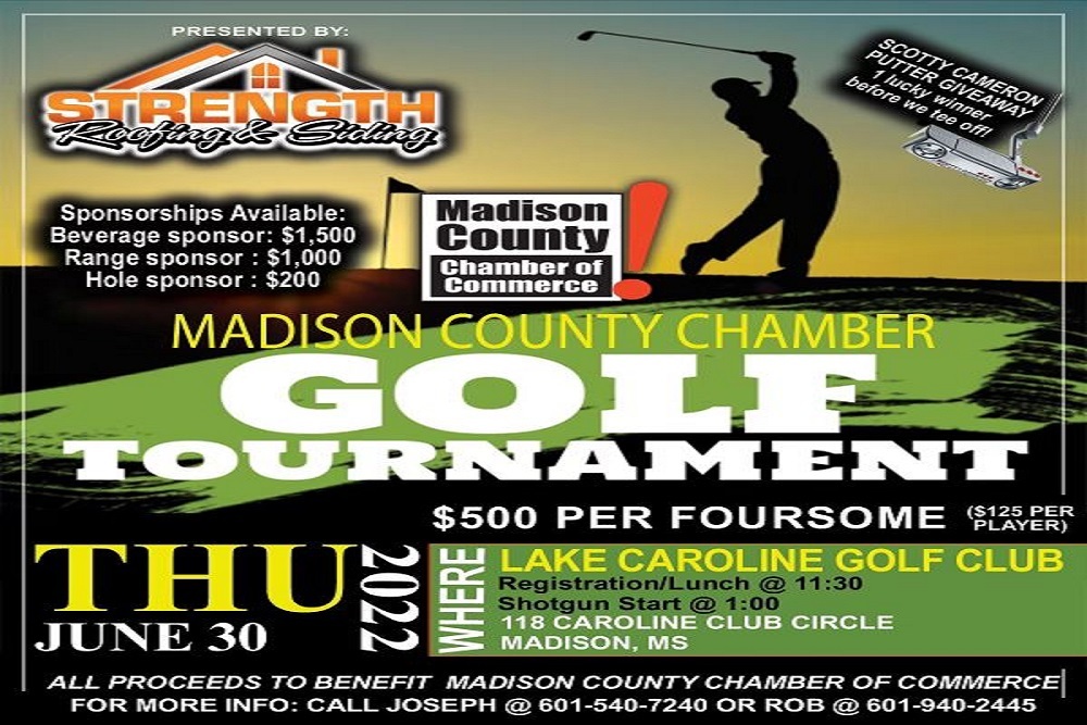 Be a Part of the Madison County Chamber’s 12th Annual Golf Tournament