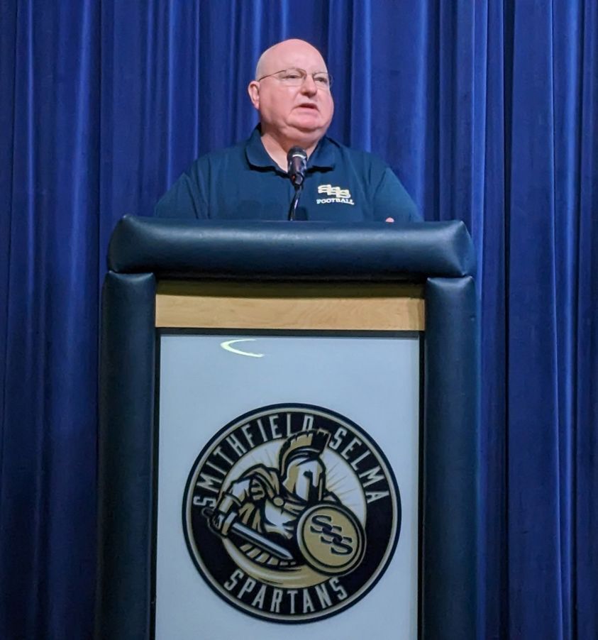 TOWN OF SMITHFIELD: Smithfield-Selma High School announced Hancel Phipps as the Head Coach of the Spartan Football team