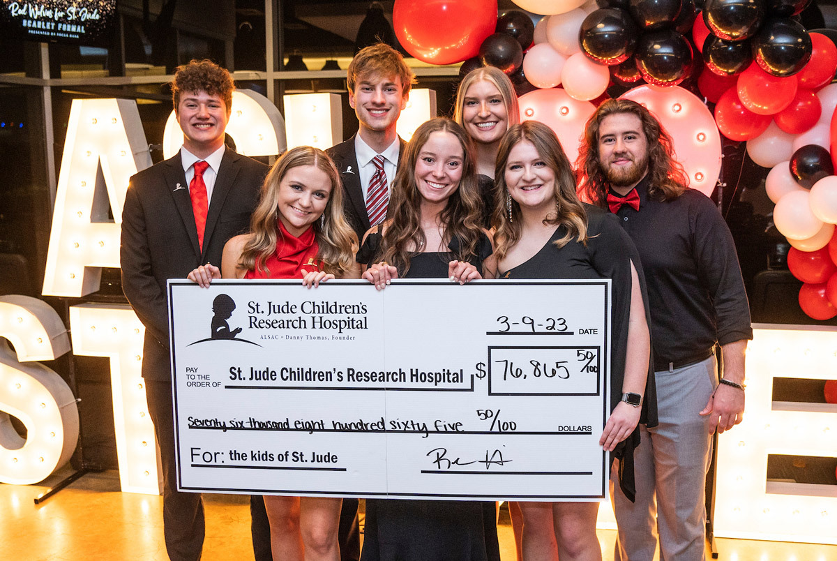 Red Wolves for St. Jude Celebrate ,115 Fundraising Effort