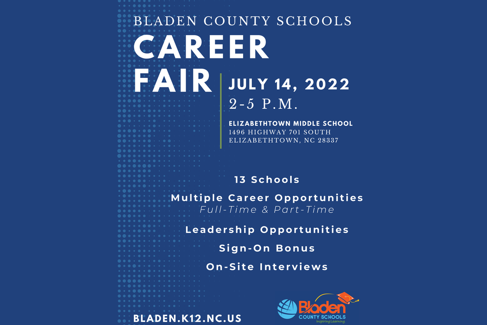 Bladen County Schools Career Fair on July 14