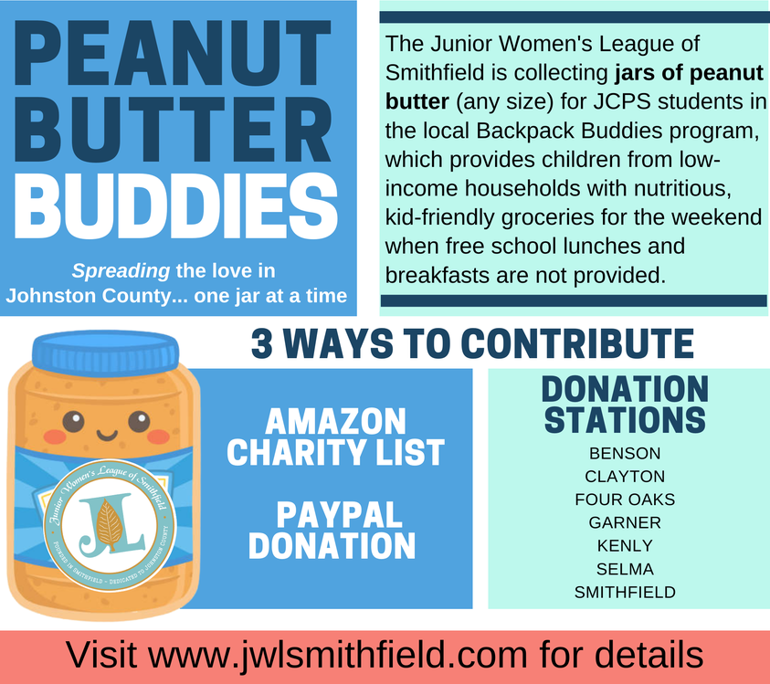 TOWN OF SELMA PUBLIC LIBRARY: Is a Drop-off Location for Peanut Butter Buddies Program