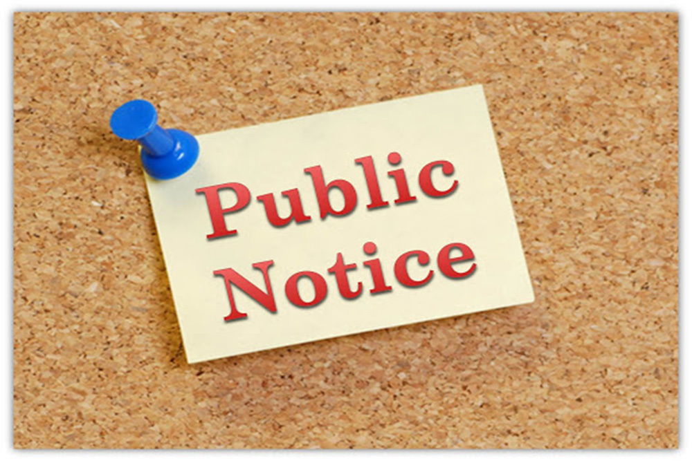 Public Notice City Council Workshop -May 2nd