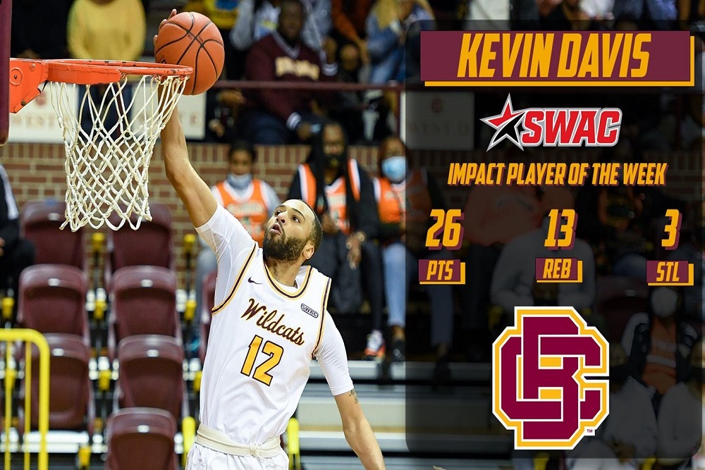 Kevin Davis Named SWAC Impact Player of the Week
