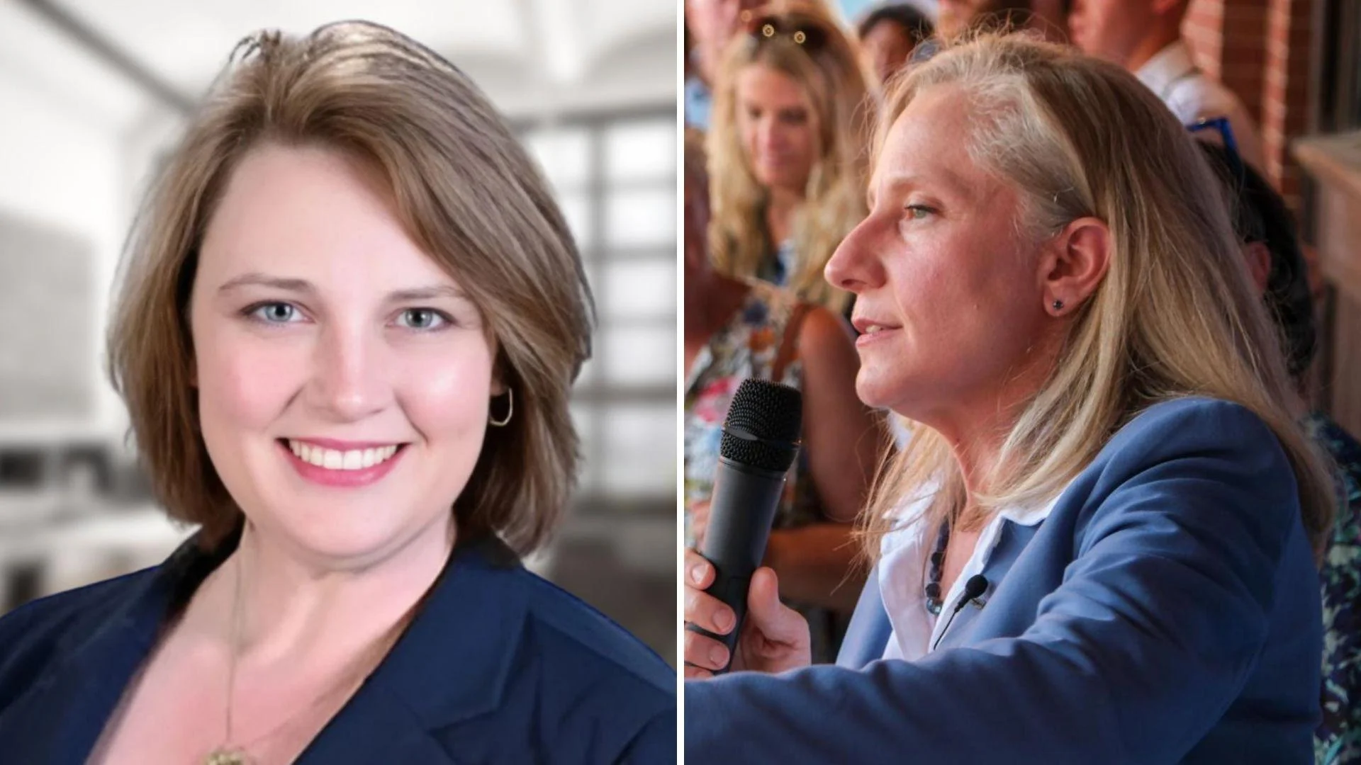 Chesterfield County School Board Member Dot Heffron, right, and VA gubernatorial nominee Abigail Spanberger (D) Chesterfield County School Board Member Dot Heffron, right, and VA gubernatorial nominee Abigail Spanberger (D)
