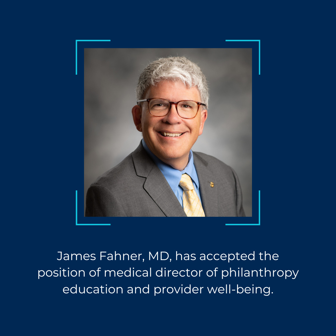 James Fahner, MD, new as Medical Director