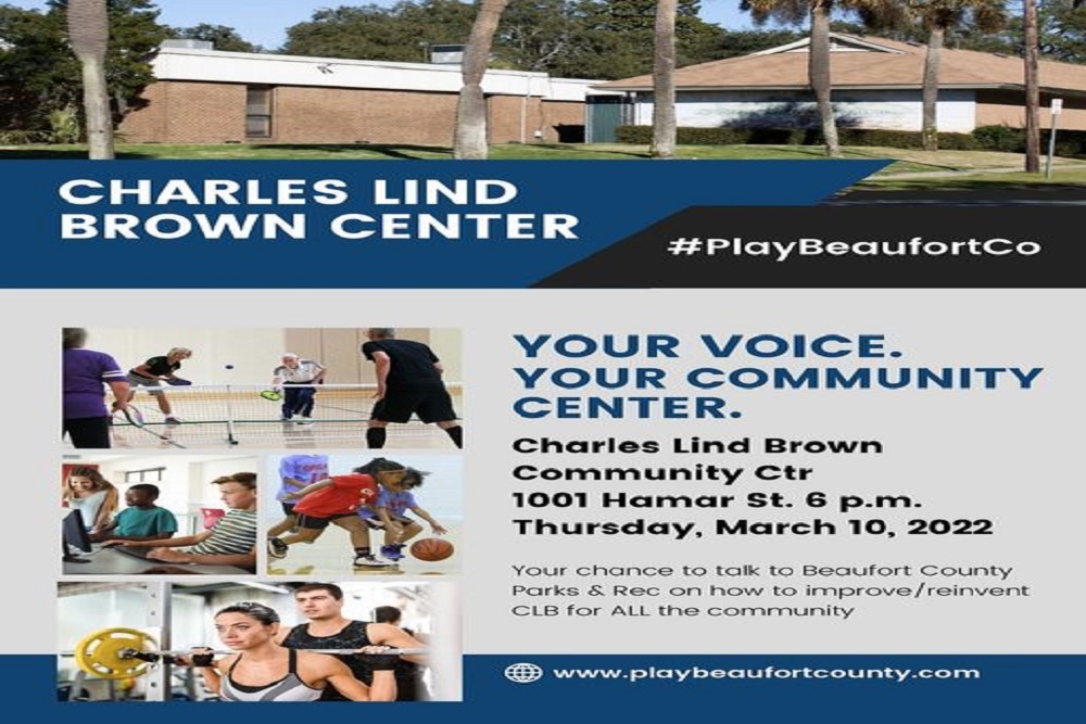 Beaufort County: Final Community Meeting Thursday, March 10 to Discuss Beaufort County Parks and Recreation Department #PlayBeaufortCo Master Plan Beaufort County: Final Community Meeting Thursday, March 10 to Discuss Beaufort County Parks and Recreation Department #PlayBeaufortCo Master Plan