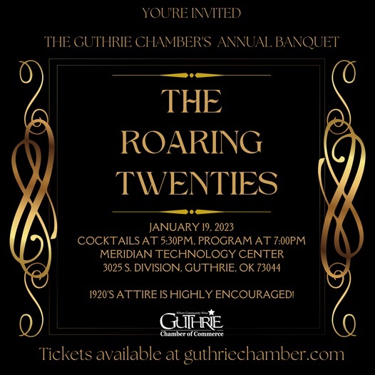 Guthrie Chamber of Commerce Annual Chamber Banquet is on January 19, 2023