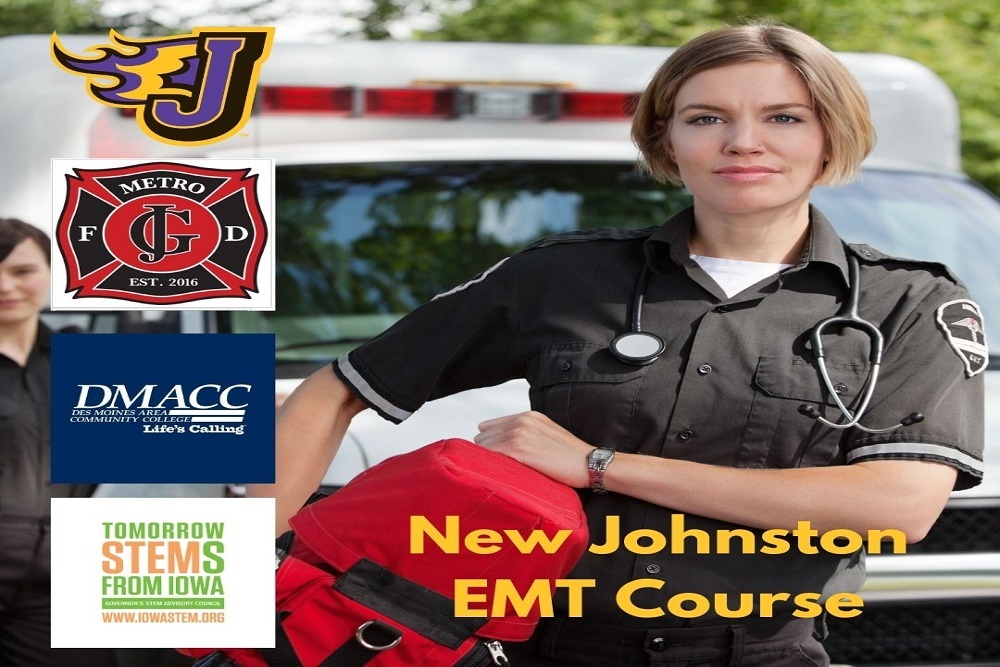 STEM award will allow Johnston to launch new EMT course STEM award will allow Johnston to launch new EMT course