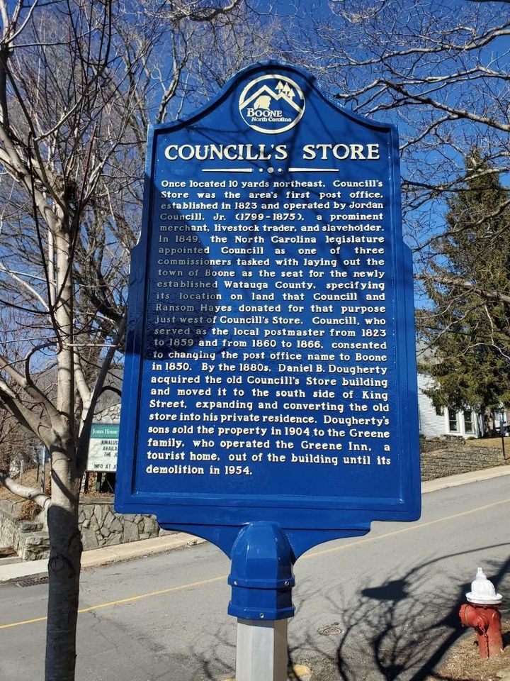 TOWN OF BOONE: Unveiled the Councill’s Store Historic Marker