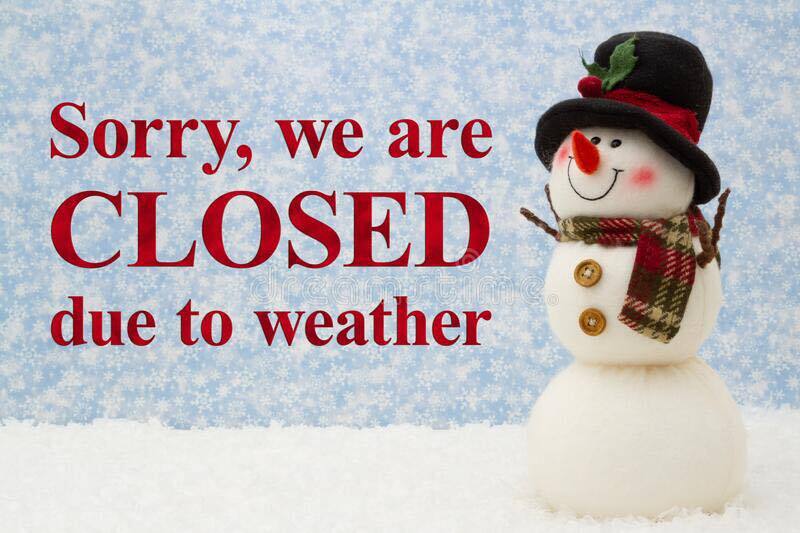 The Brewery and Gem Closed Due to the Weather and Road Conditions