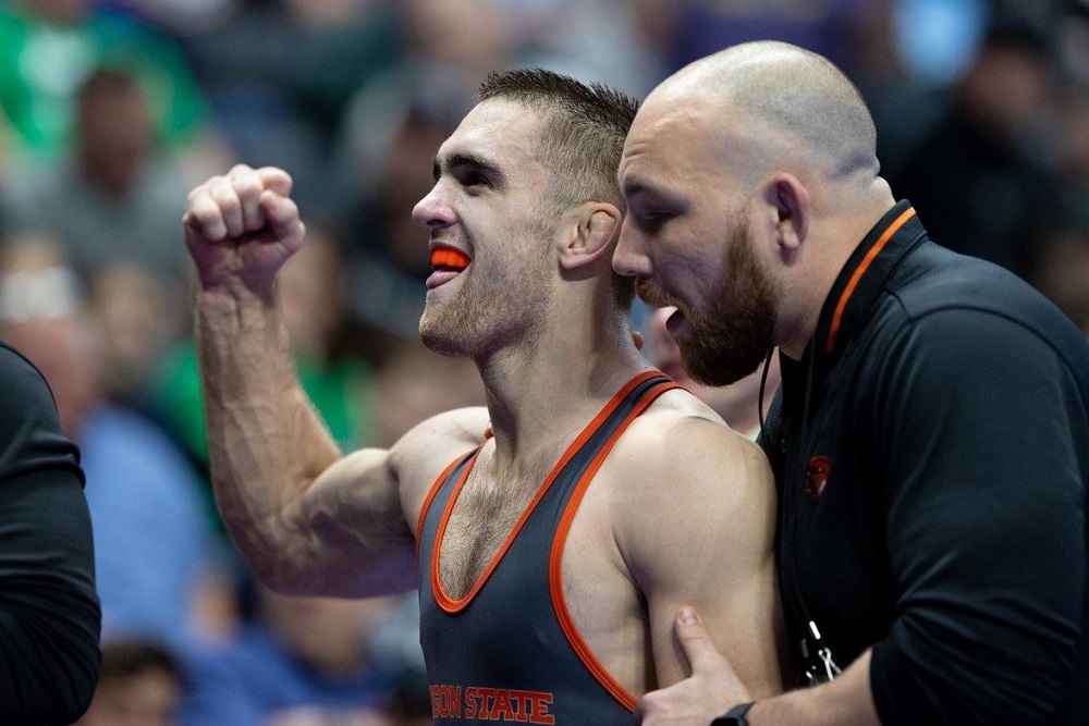 Four Beaver Wrestlers In Championship Round After Day One At NCAA Championships