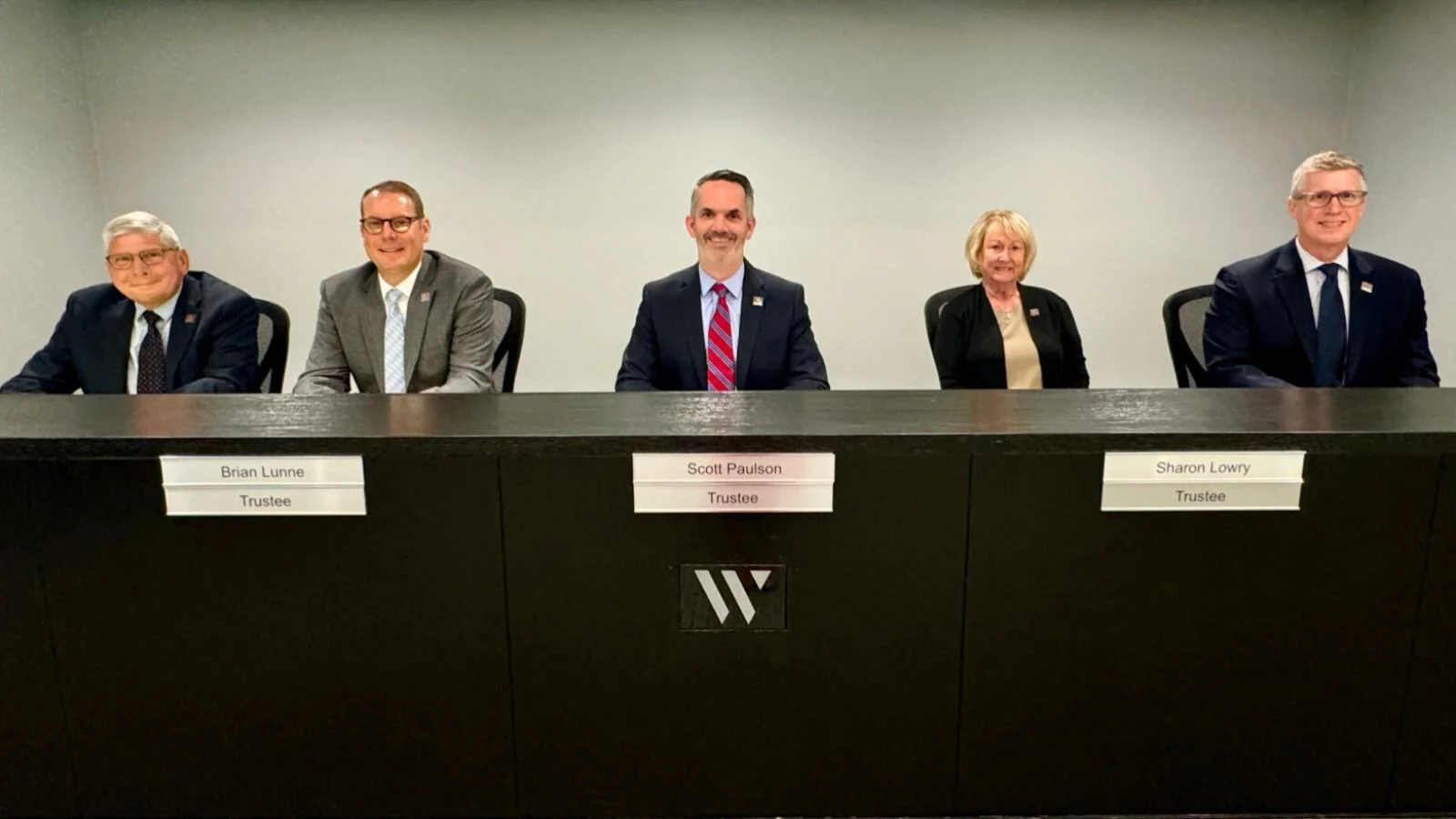 Washington Township Trustees Brian Lunne, Scott Paulson, and Sharon Lowry.