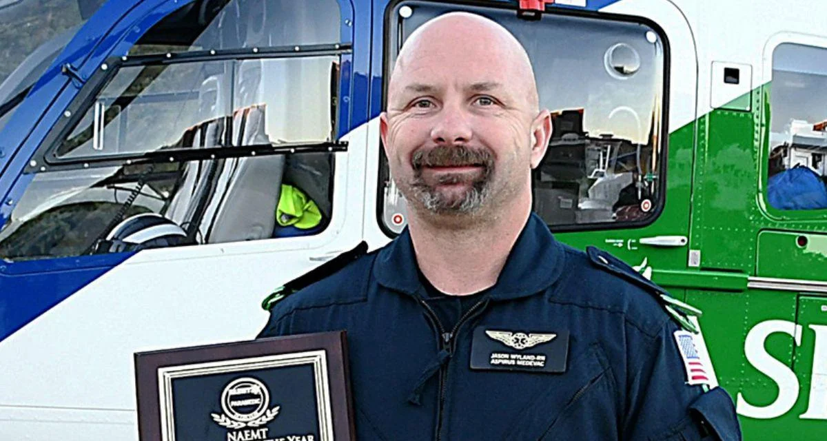 Jason Wyland, a flight paramedic and nurse with Aspirus MedEvac
