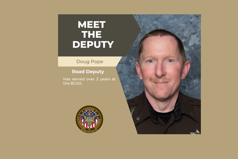 Deputy Pope has served over 3 years with the Branch County Sheriff’s Office!