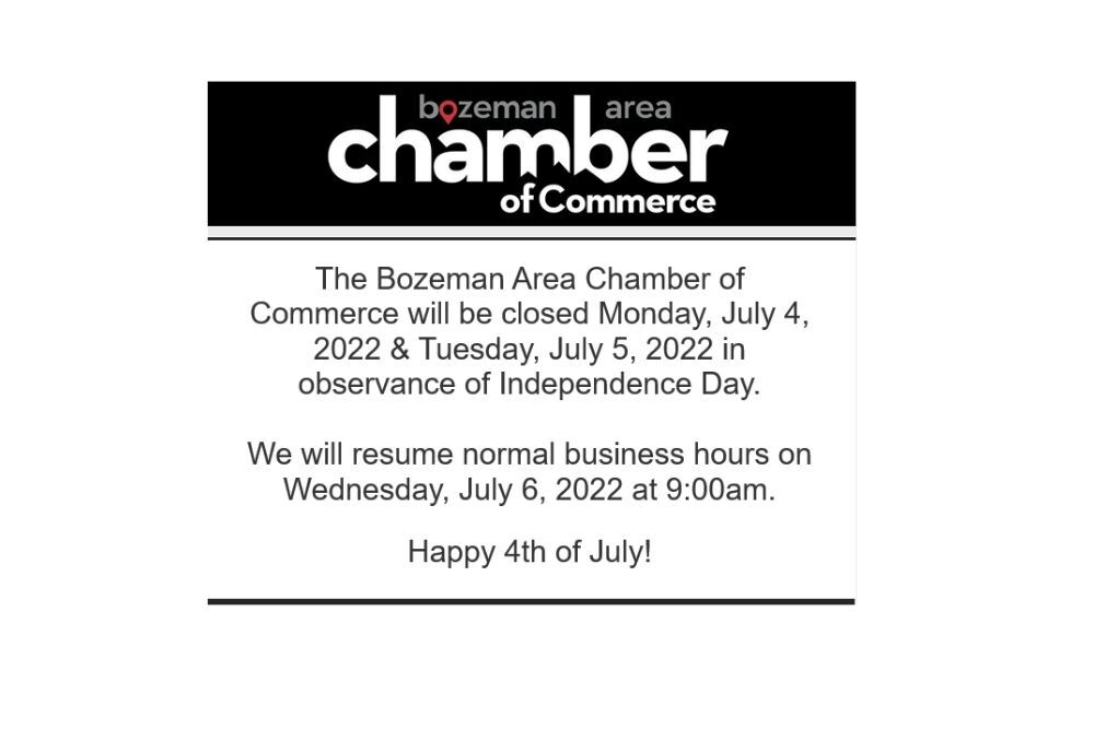 Bozeman Area Chamber of Commerce: 4th of July