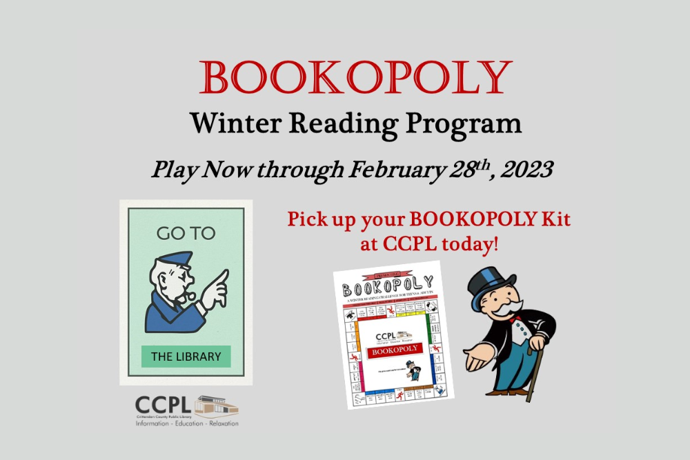 Bookopoly Winter Reading Challenge Bookopoly Winter Reading Challenge