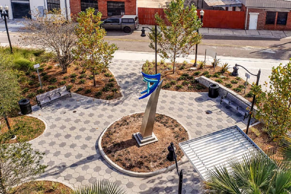 Sculpture by Bolles Art Teacher Installed in Riverside