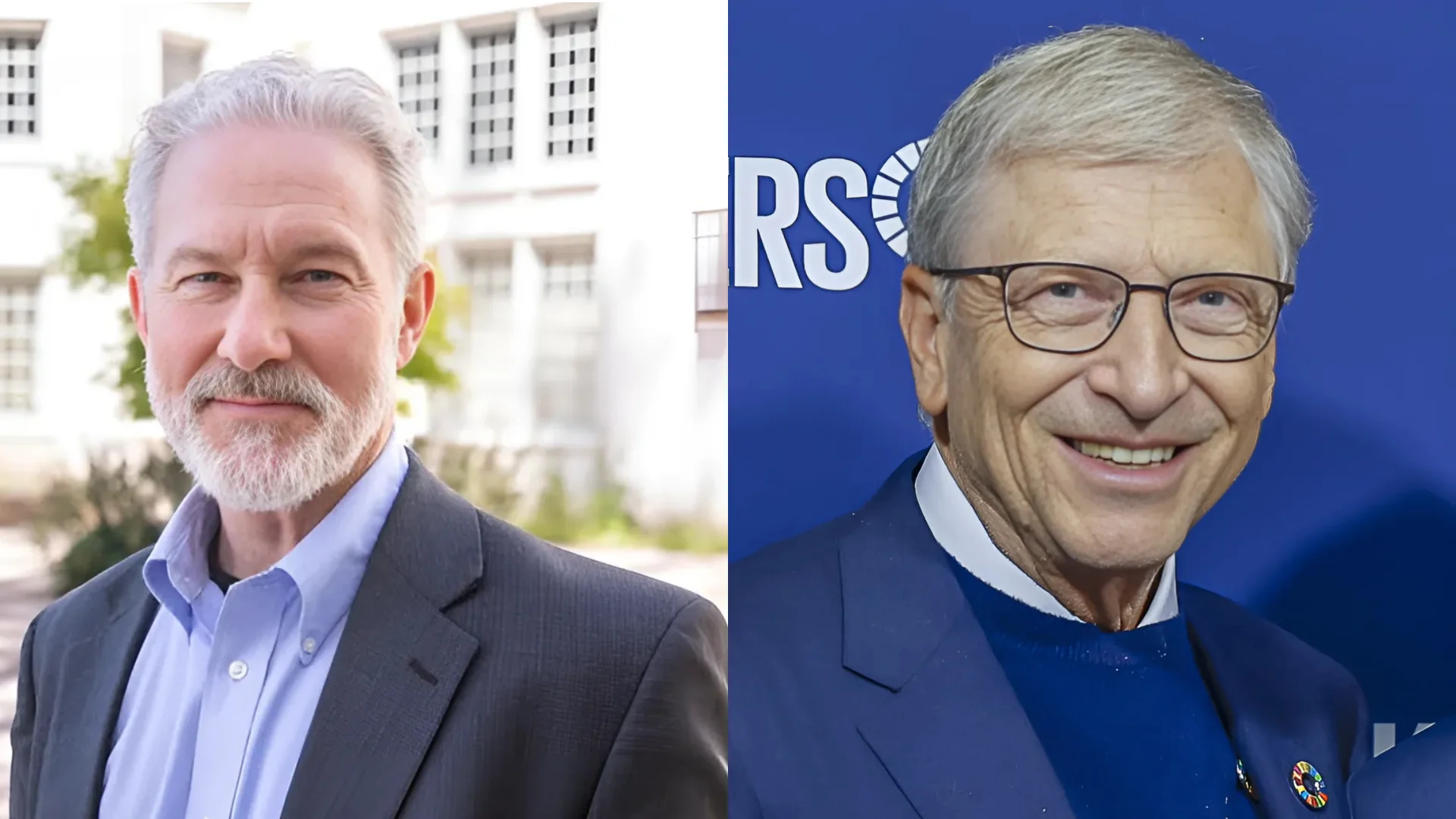 Rich Lyons, 12th Chancellor of the University of California, Berkeley (Left) & Bill Gates (Right)