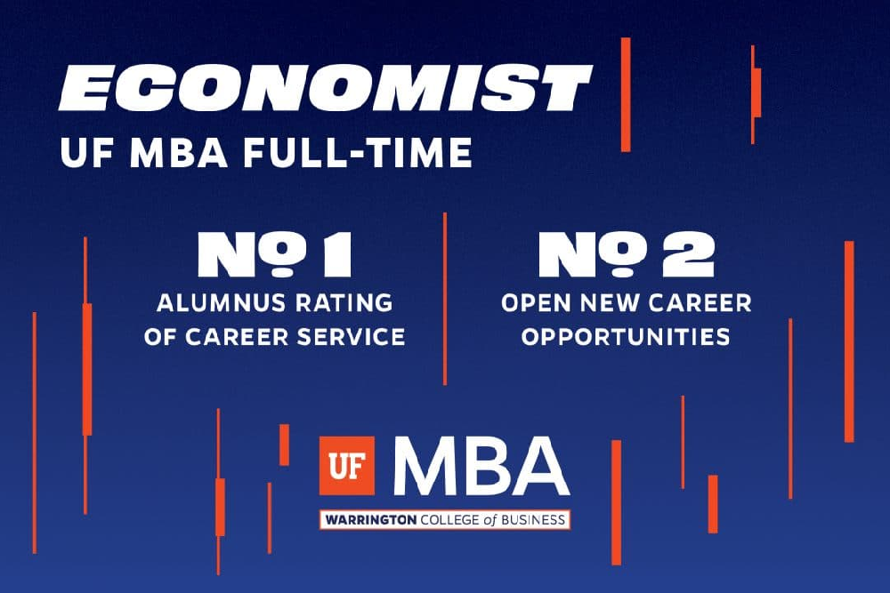 Economist: UF MBA Full-Time among the best for career services and opportunities