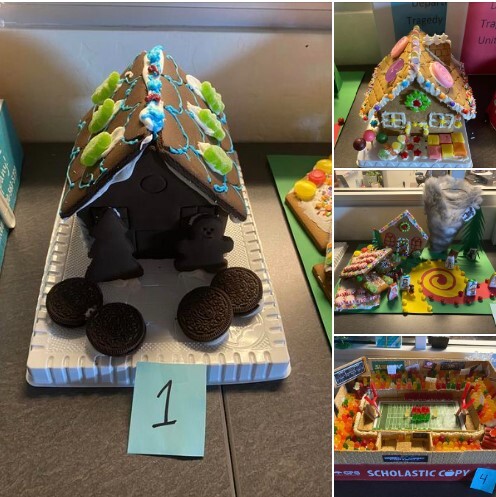 Decorated Gingerbread Houses