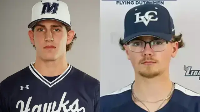 Who are the former Lebanon County high school standouts competing in the week of Monday, Feb. 16?