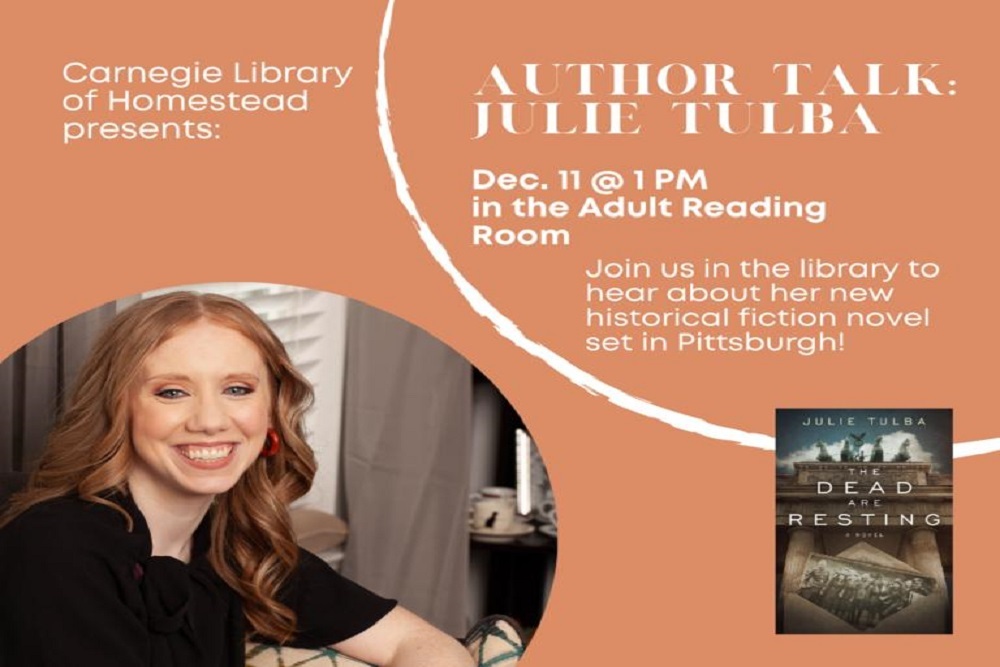 Library Author Talk: Historical Fiction Novelist Julie Tulba on December 11