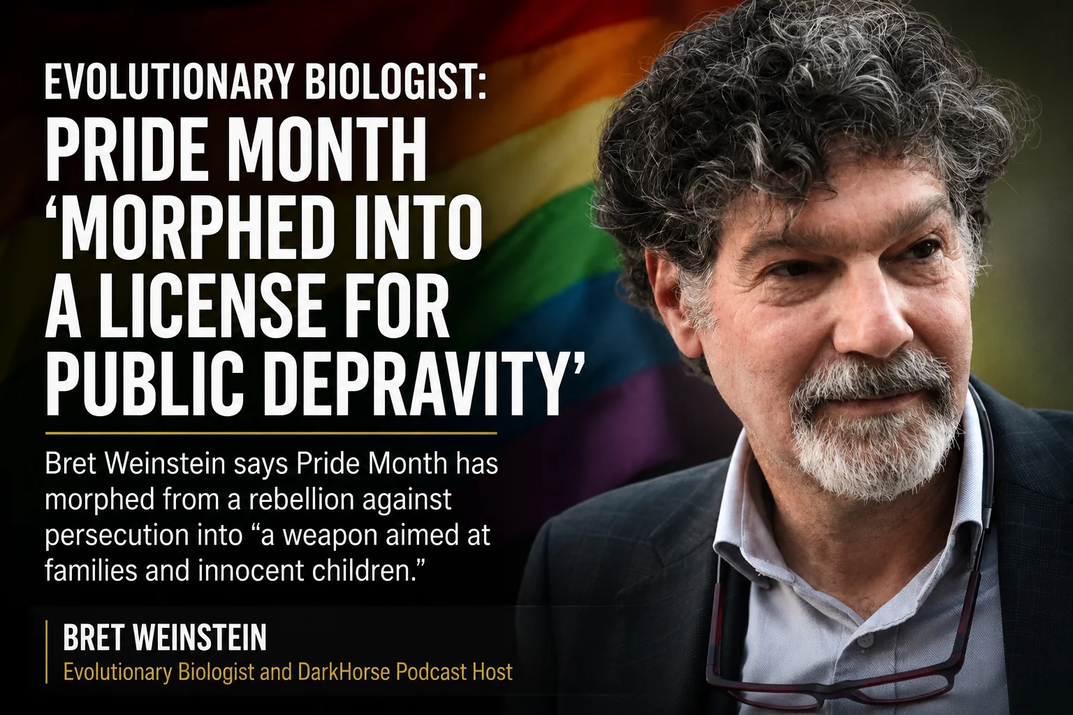 Portland-based evolutionary biologist: Pride Month 'morphed into a license for public depravity’