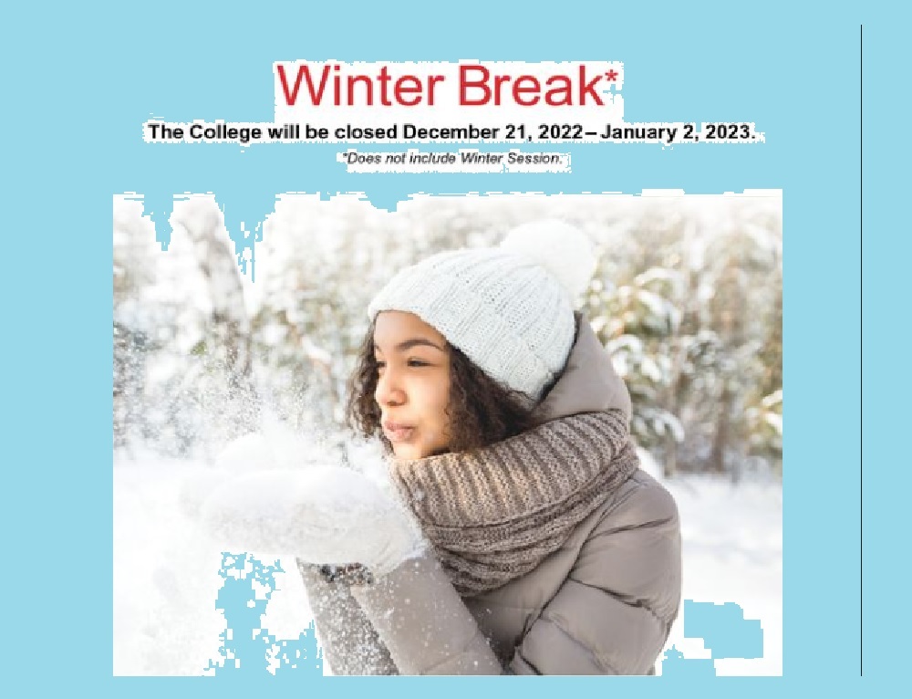 BALTIMORE CITY COMMUNITY COLLEGE: Winter Break from December 21, 2022 – January 2, 2023