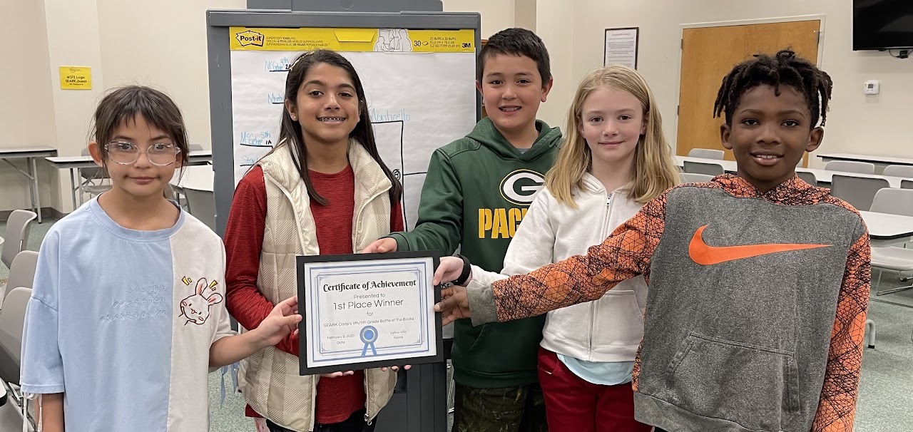 First Place Winner for SE Co-op 4th and 5th grade Battle of the Books