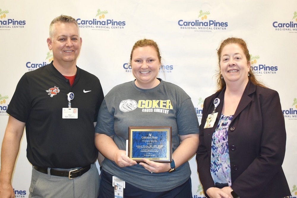 Carolina Pines Regional Medical Center: Employee of the Quarter, Ashley Kline Carolina Pines Regional Medical Center: Employee of the Quarter, Ashley Kline