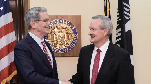 Scott Bessent (Left), Treasury Secretary