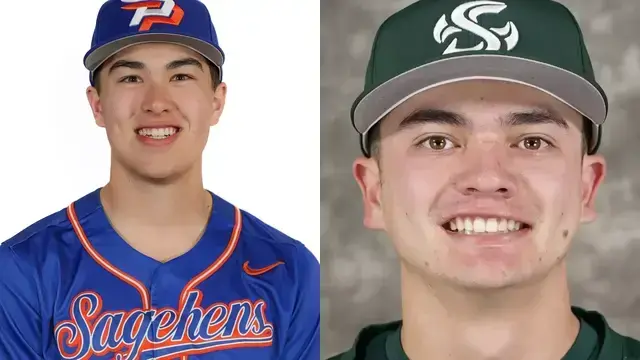 Which high school alumni from San Mateo County area will play in games during the week starting Monday, March 2?