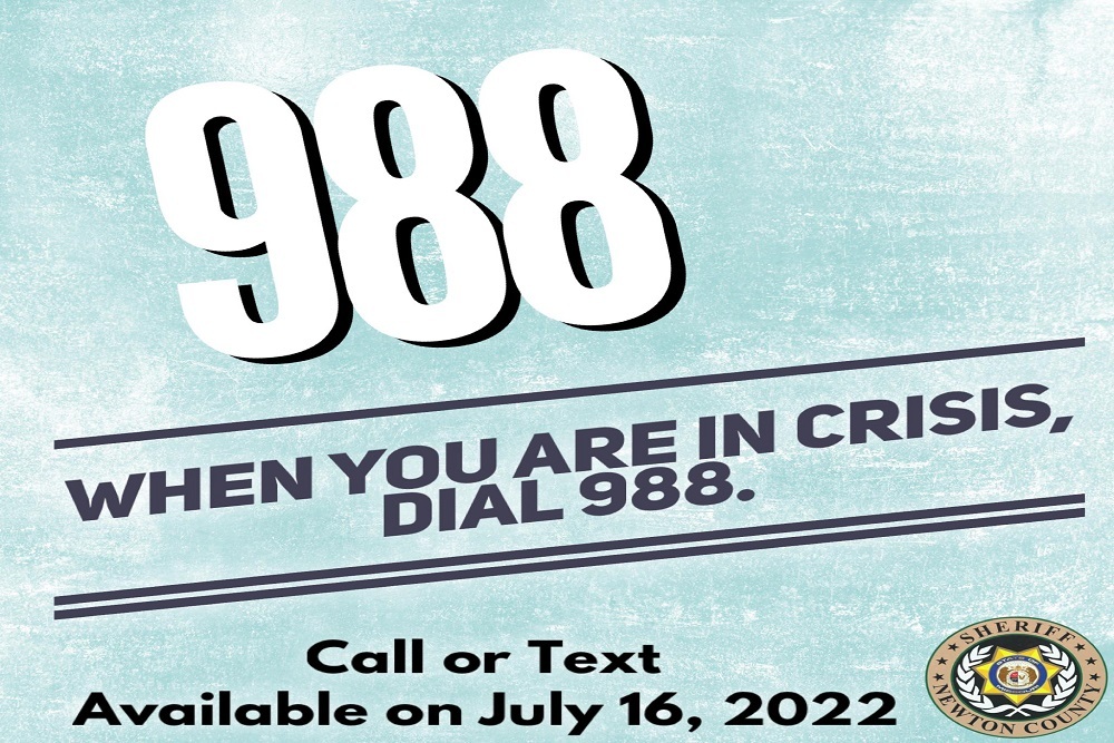 Newton County Sheriff’s Office – 988 Suicide & Crisis Lifeline
