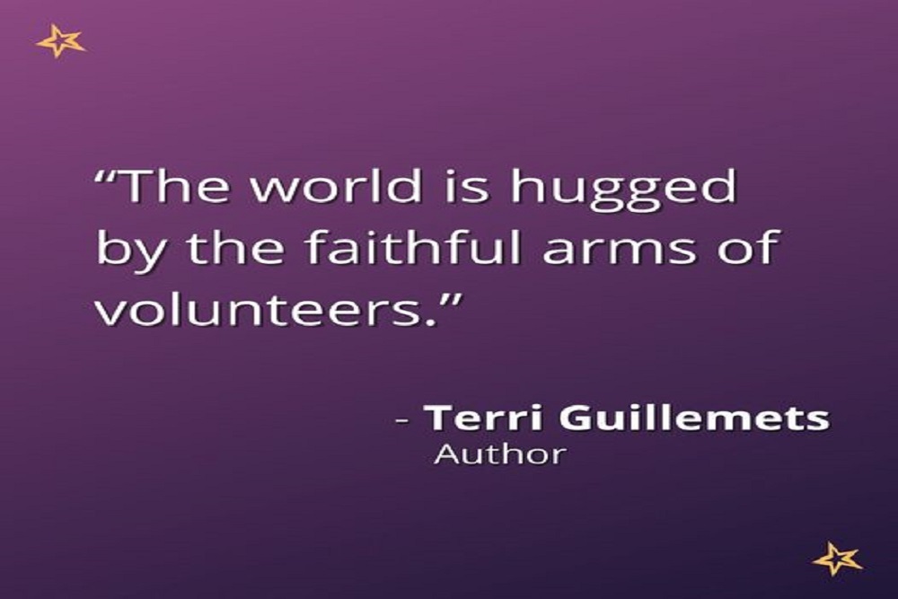 In recognition of Volunteer Appreciation Week