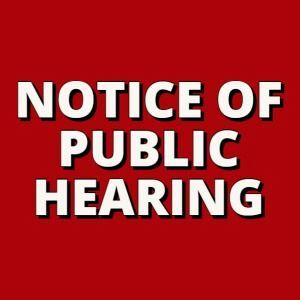 Notice of Hearing on Proposed Rates