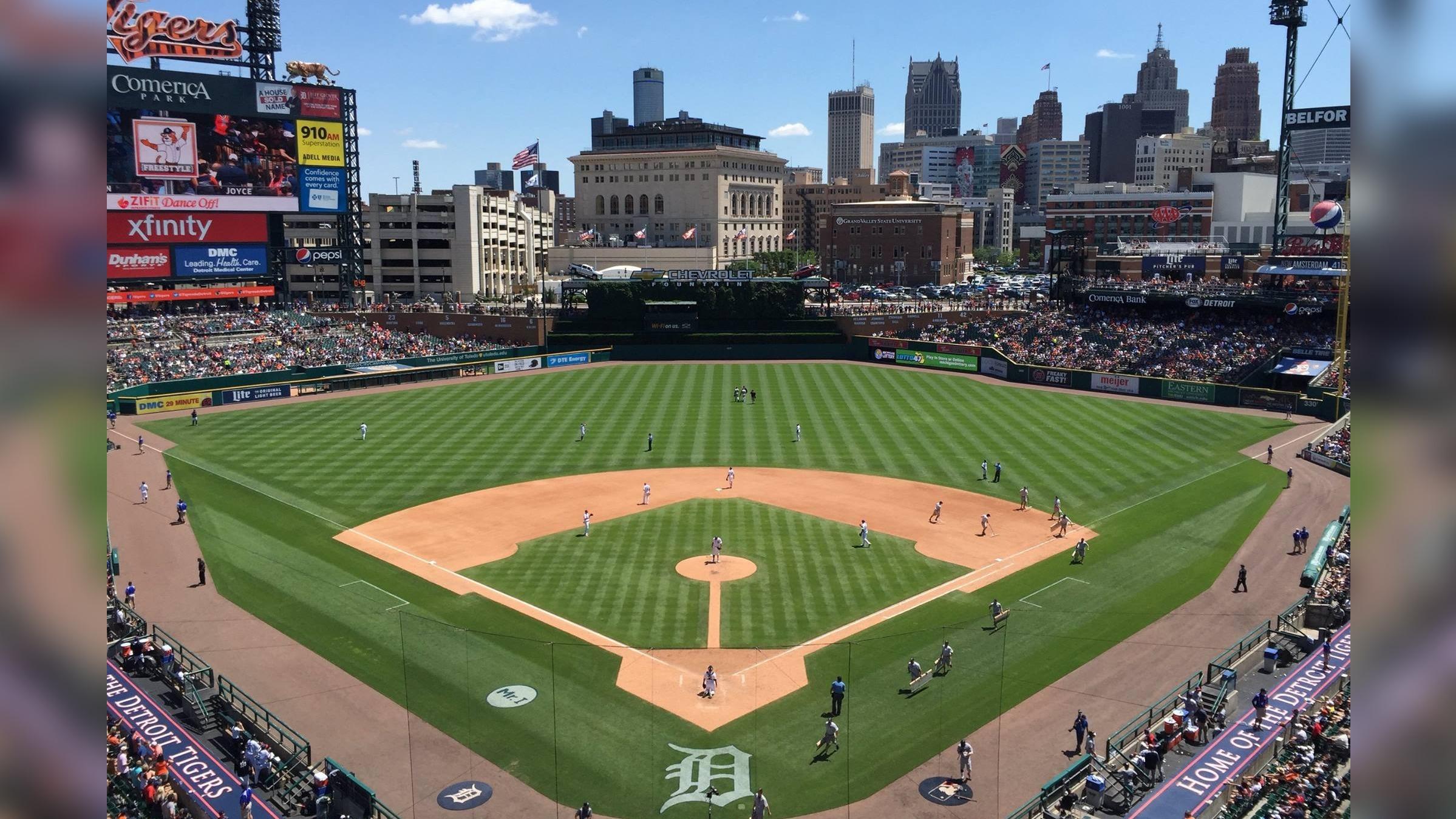 Detroit Tigers gear up for opening day festivities at Comerica Park