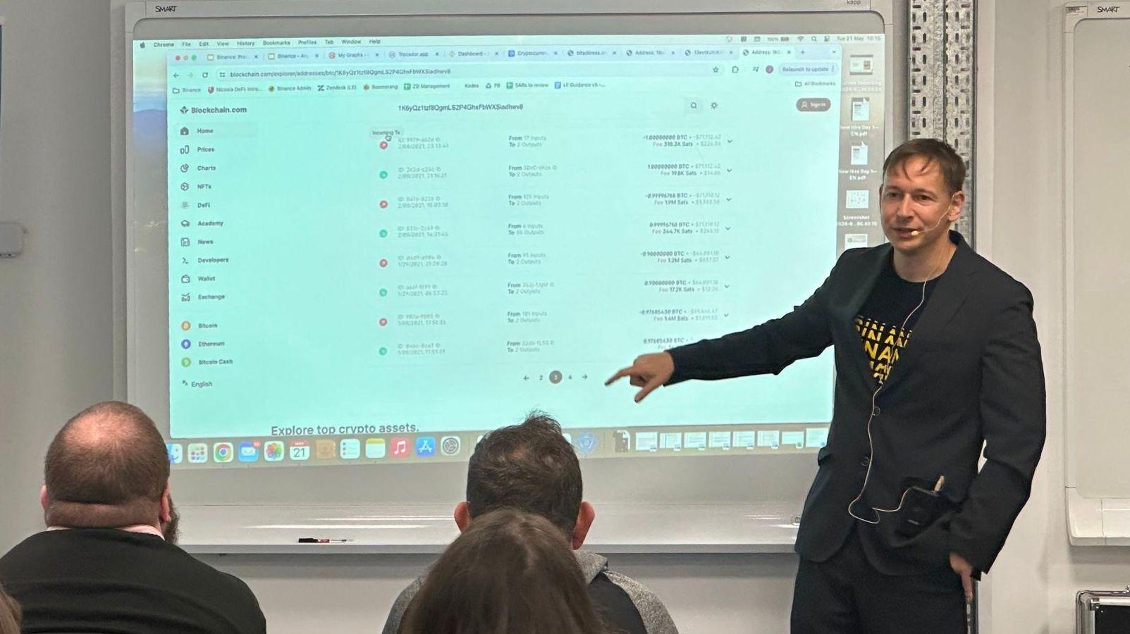 Binance Head of Law Enforcement Training Jarek Jakubcek