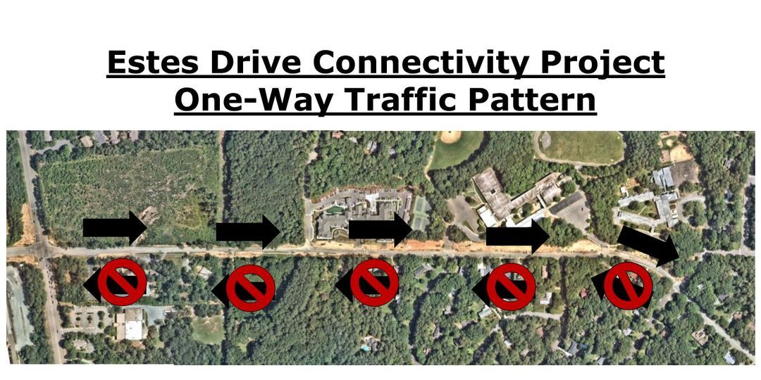 TOWN OF CHAPEL HILL: Estes Drive Connectivity Project One-Way Traffic Pattern