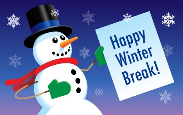 NO SCHOOL – Winter Break on December 28