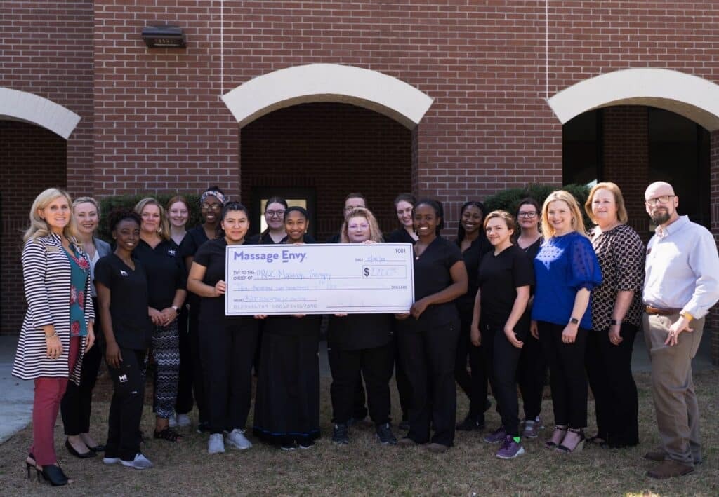 PRCC Massage therapy students awarded scholarships from Sunray Companies’ Massage Envy