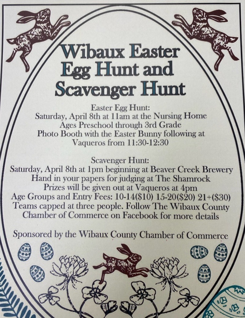 Wibaux Easter Egg Hunt and Scavenger Hunt
