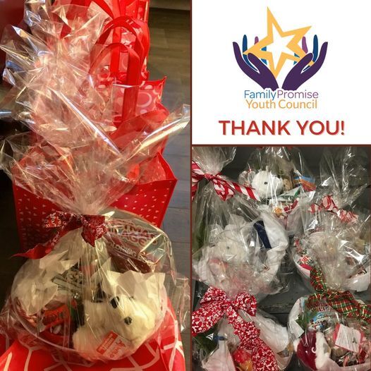Family Promise Youth Council for the Homeless created bags and baskets full of seasonal snacks, goodies, and activities