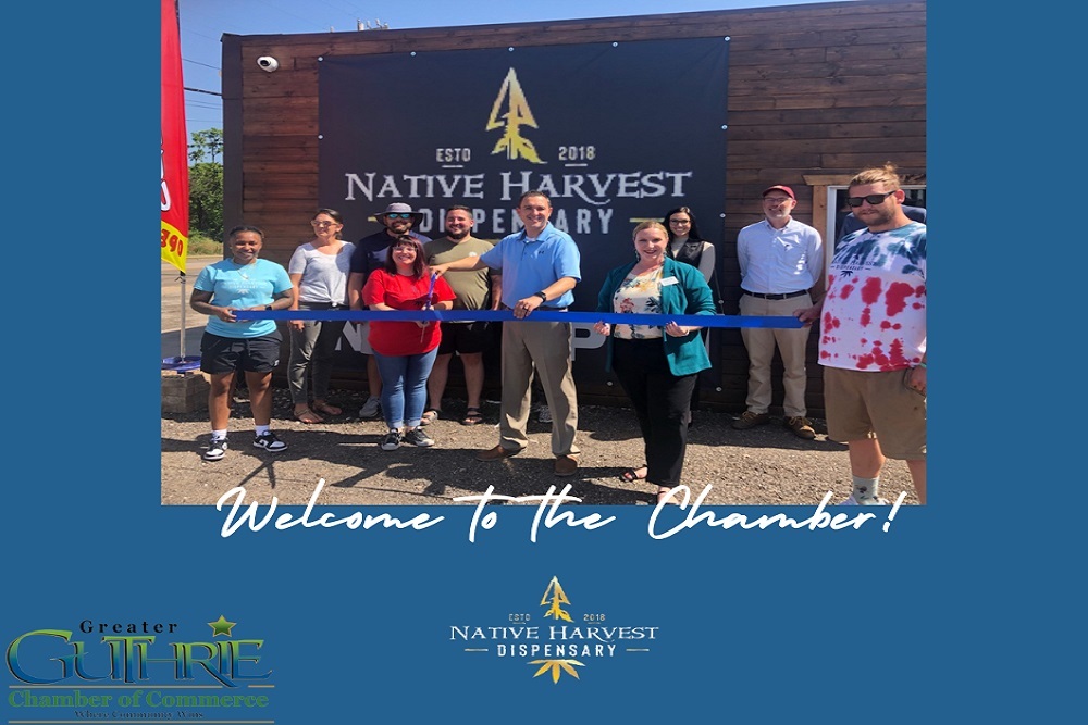 Guthrie Chamber of Commerce Ribbon Cutting Native Harvest Guthrie