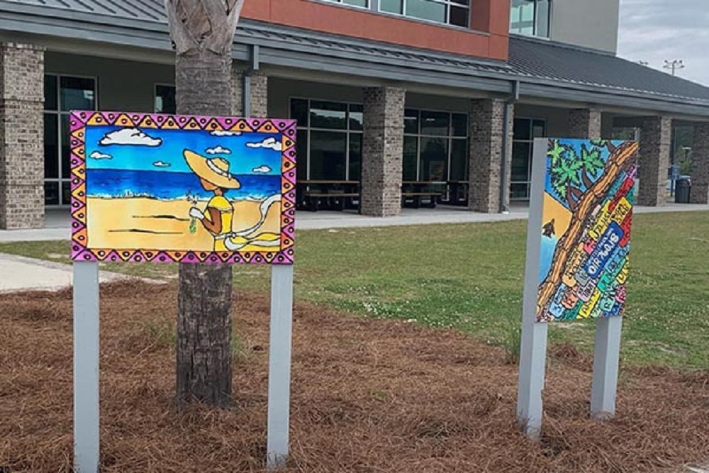 Hilton Head Island High School Students’ Artwork Featured as Part of Public Mini Mural Exhibition