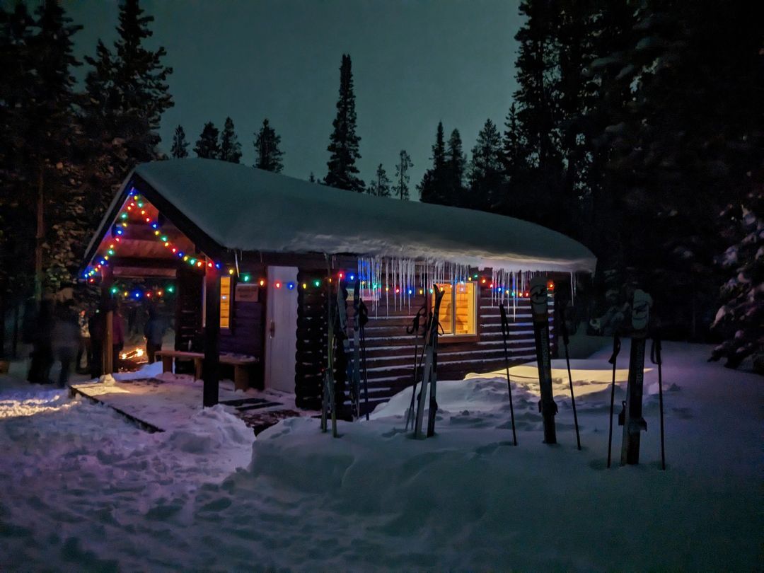 First Moonlight Ski of the Season